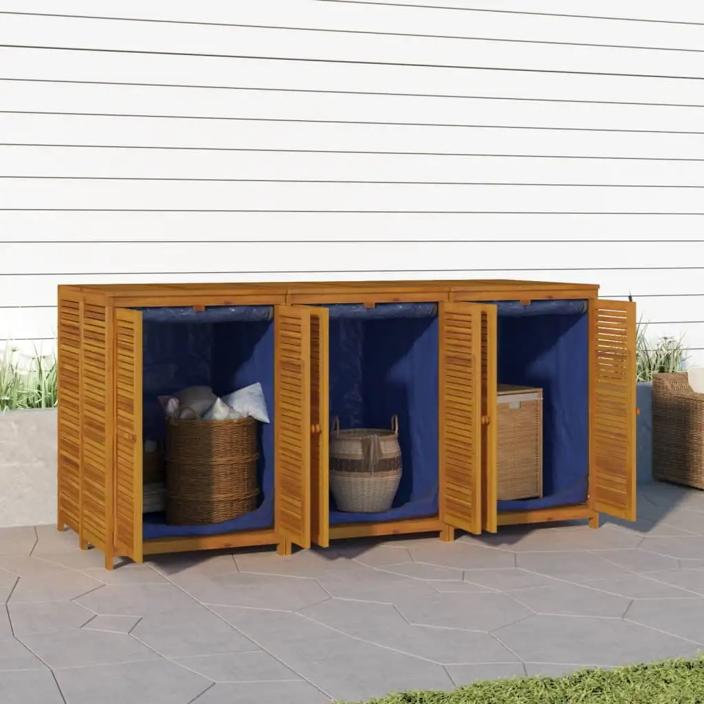 Dcenta Patio Storage Box 82.7x34.3x40.9 Solid Wood Acacia