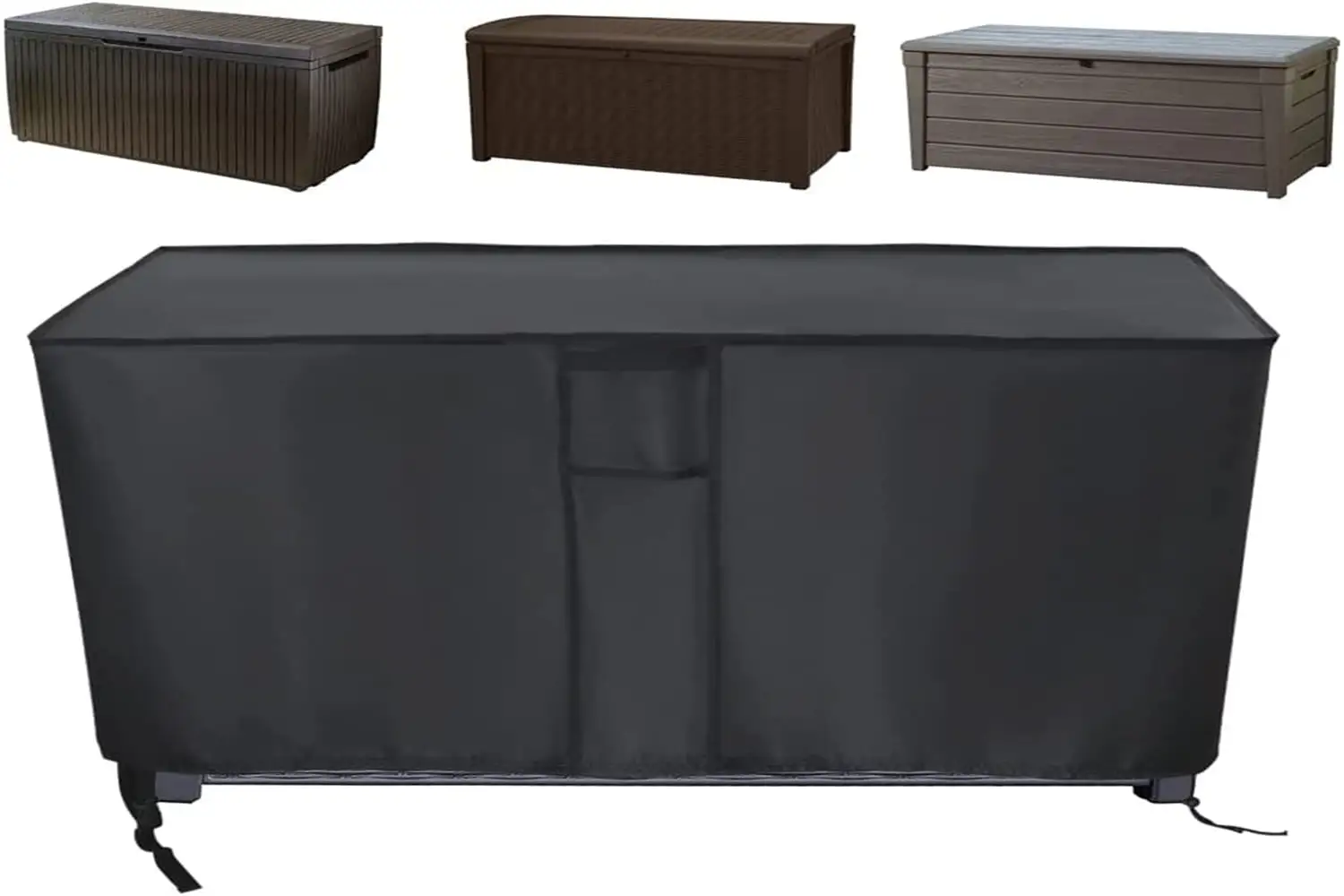 Deck Box Cover. Outdoor Storage Box Cover Waterproof. Outside Storage Bench Deck Boxes