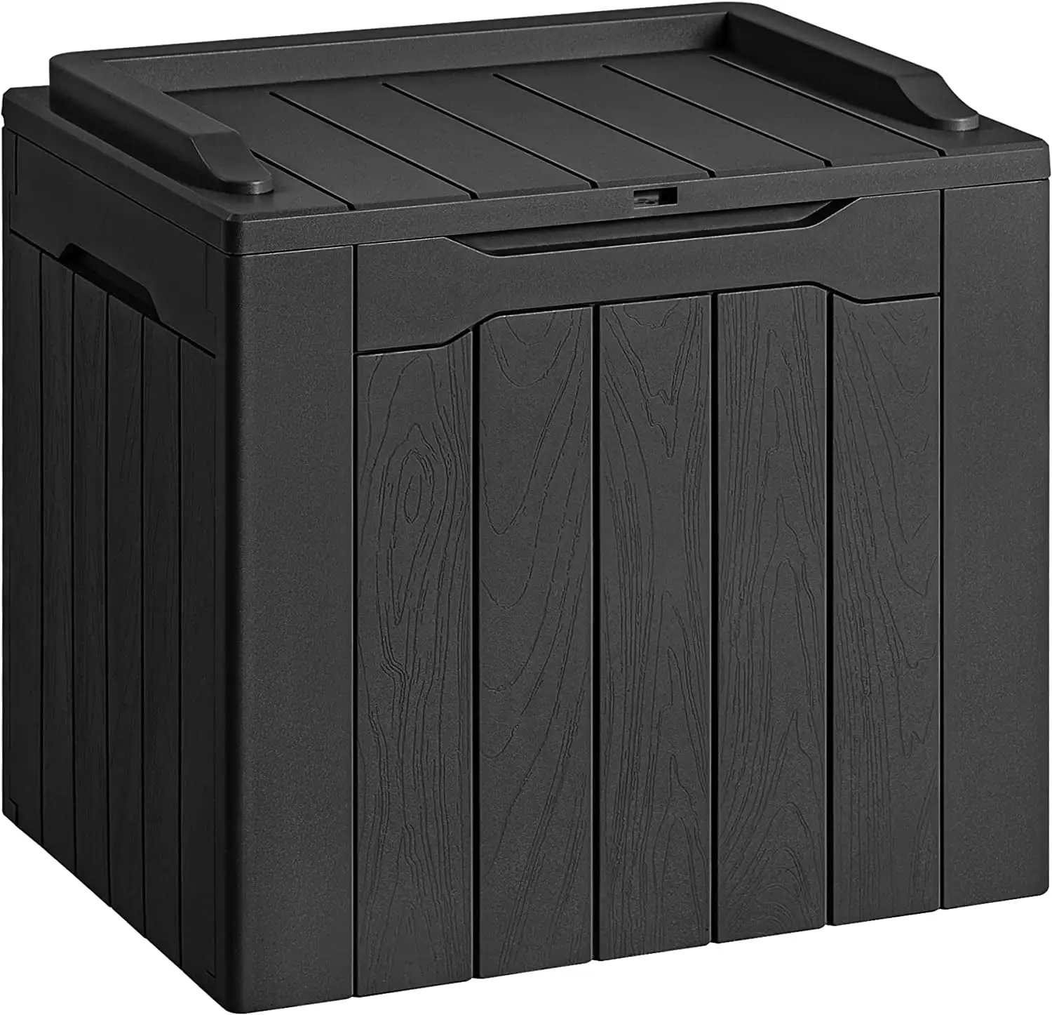 Devoko 30 Gallon Resin Deck Box Outdoor Indoor Waterproof Storage Box for Patio Pool Accessories Storage for Cushion Garden Tools (30 Gallon. Black)