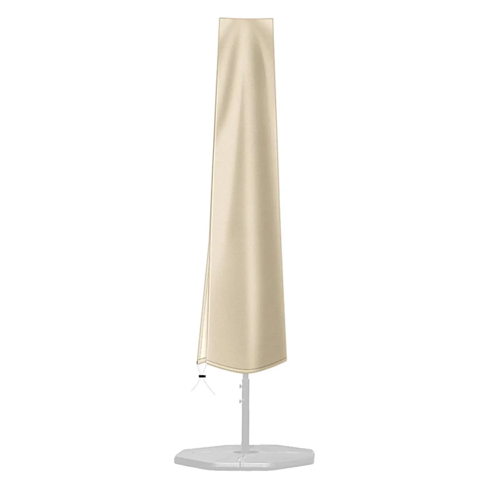 Dezsed Umbrella Covers.Patio Water-proof Market Parasol Covers with Zipper for 9ft to 12ft Outdoor Umbrellas Large- Beige