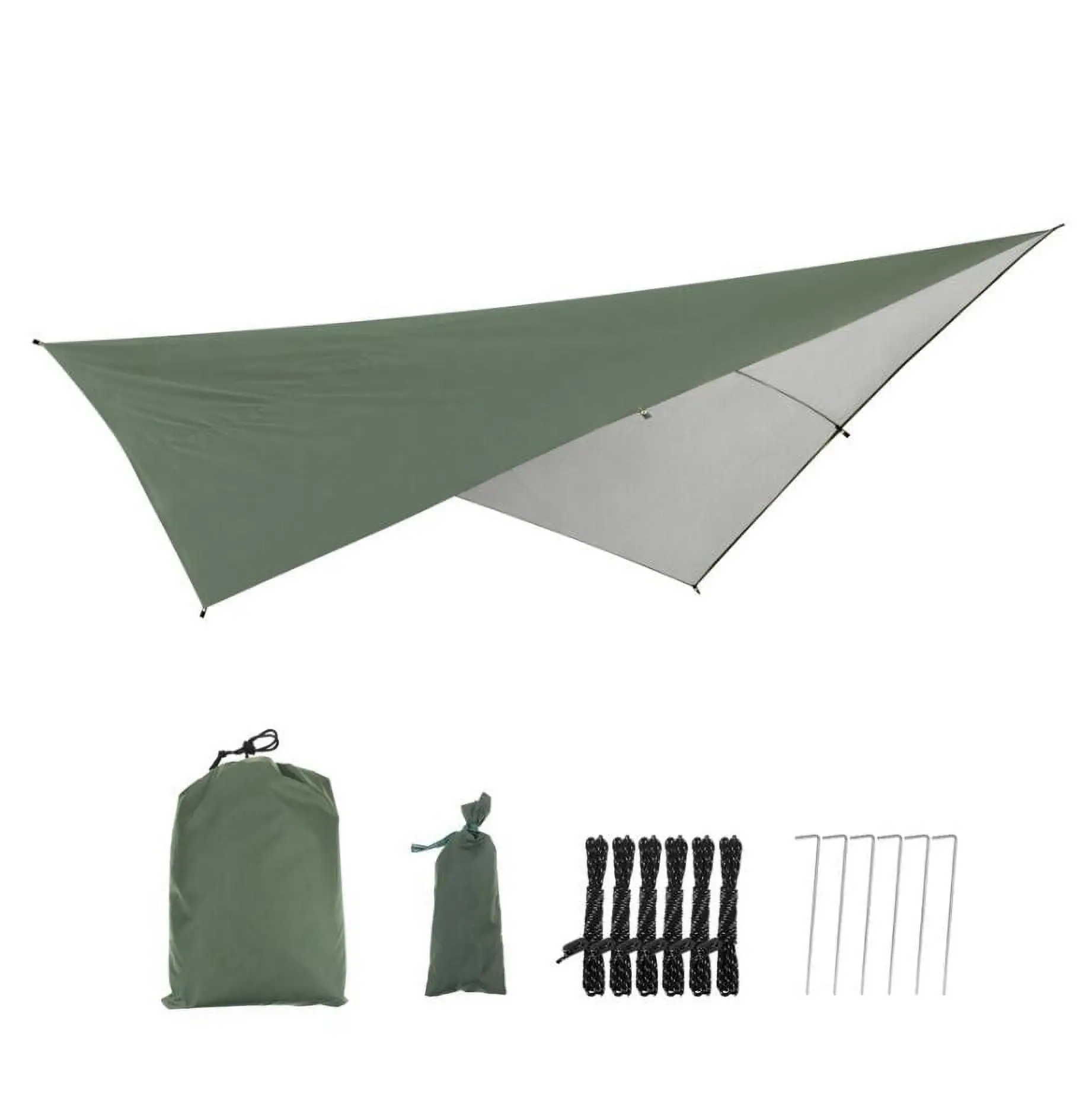 Dopebox 95% UV Blockage Canopy Awning. Sun Shade Canopy. Outdoor Triangle Sun Shade. Shade Sails Triangle. Outdoor Sun Shade Canopy (Green)