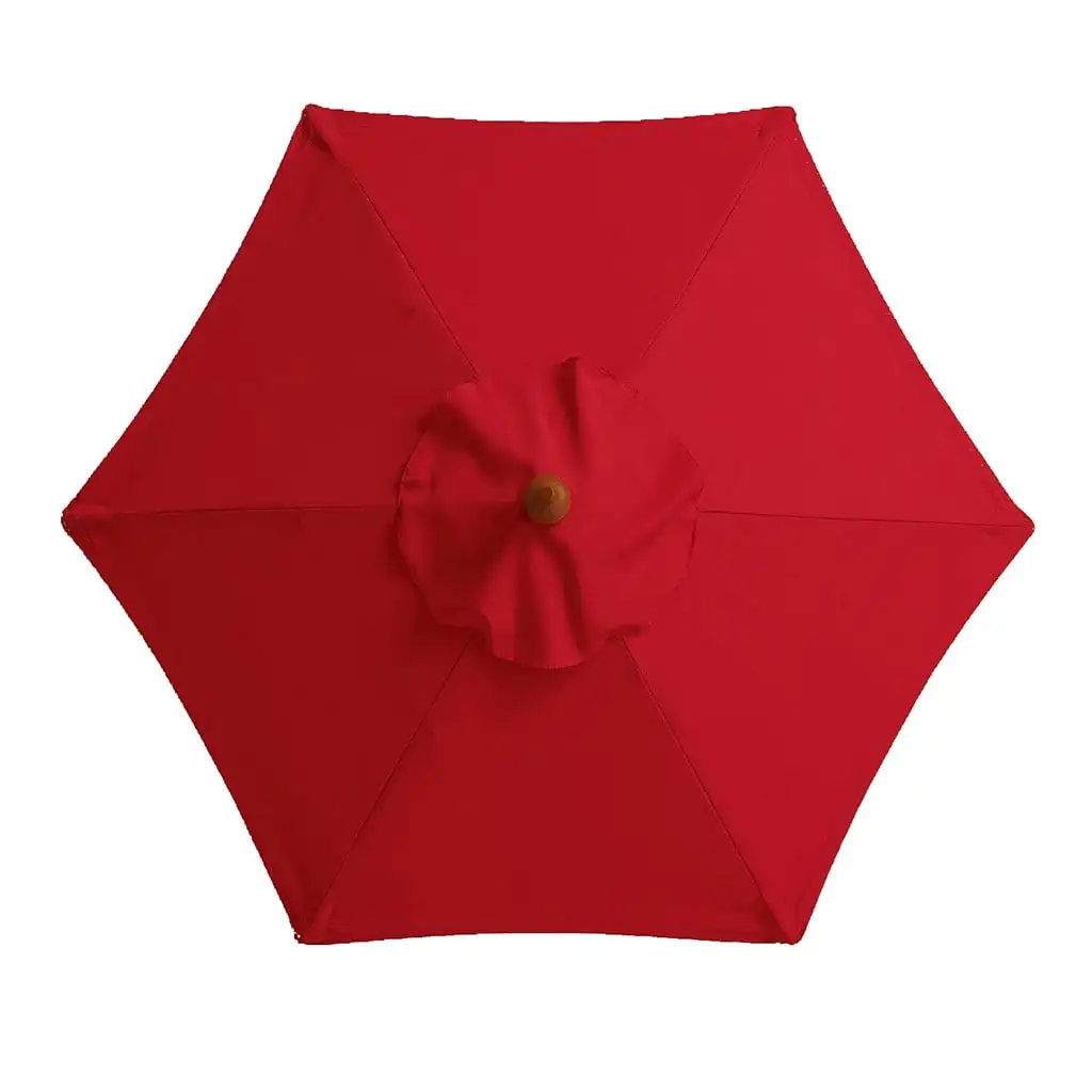 Dopebox Home Decor Clearance Garden Umbrella Outdoor Stall Umbrella Beach Sun Umbrella Replacement Cloth. Decor for Yard (Red)