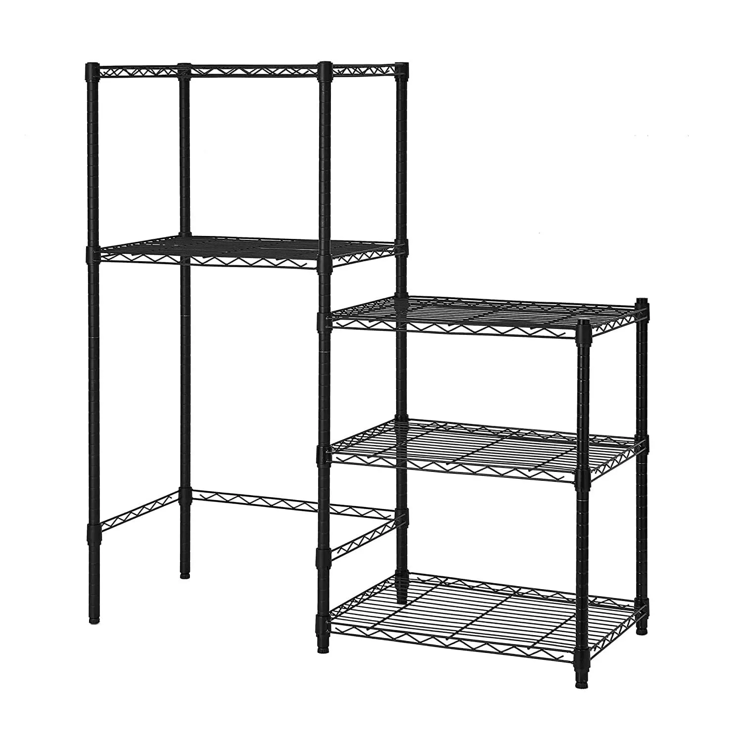 DormCo Mini Shelf Supreme with Supreme Shelving - 3 Shelf Add On (Standard) Black