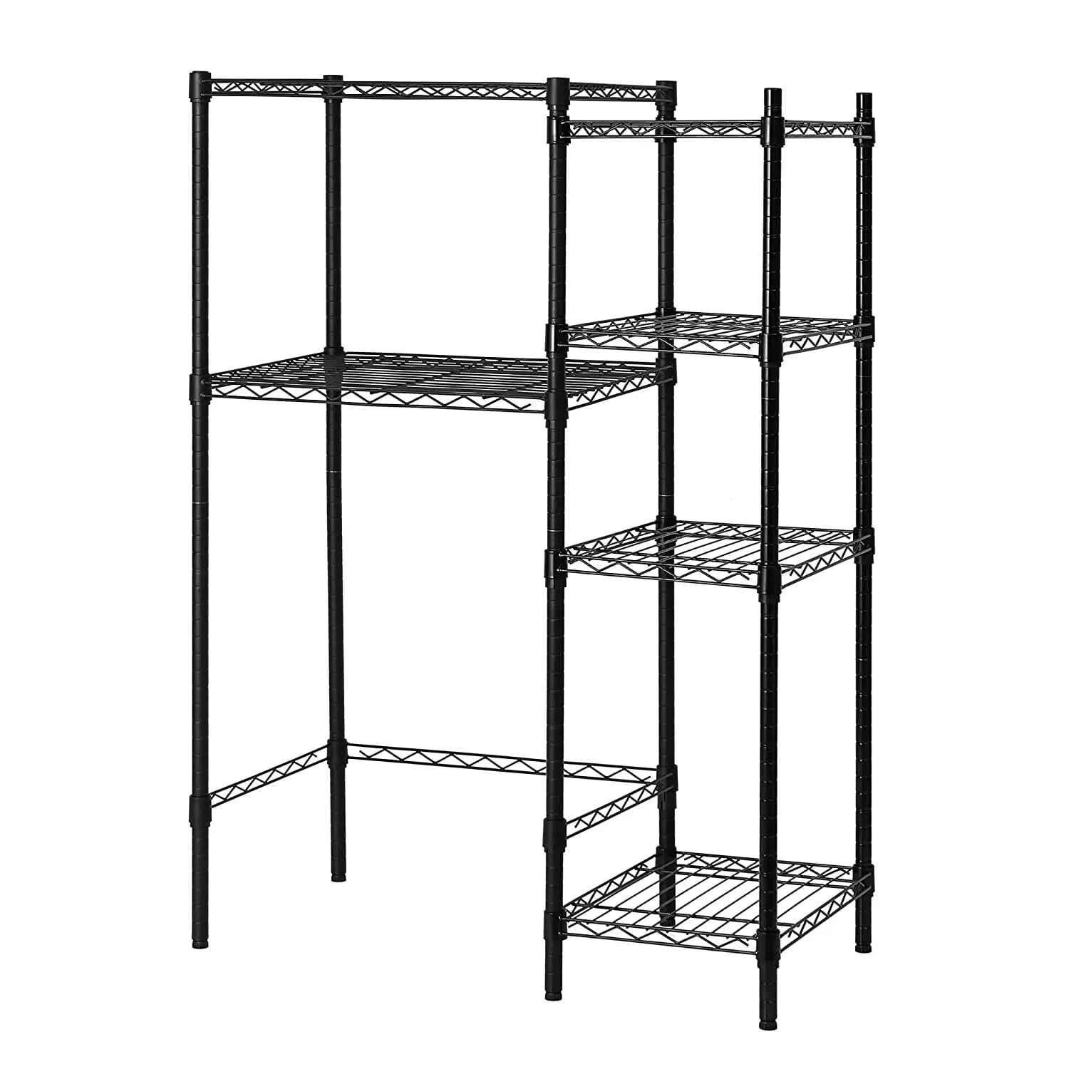 DormCo Mini Shelf Supreme with Supreme Shelving - 4 Shelf Add On (Add On) Black