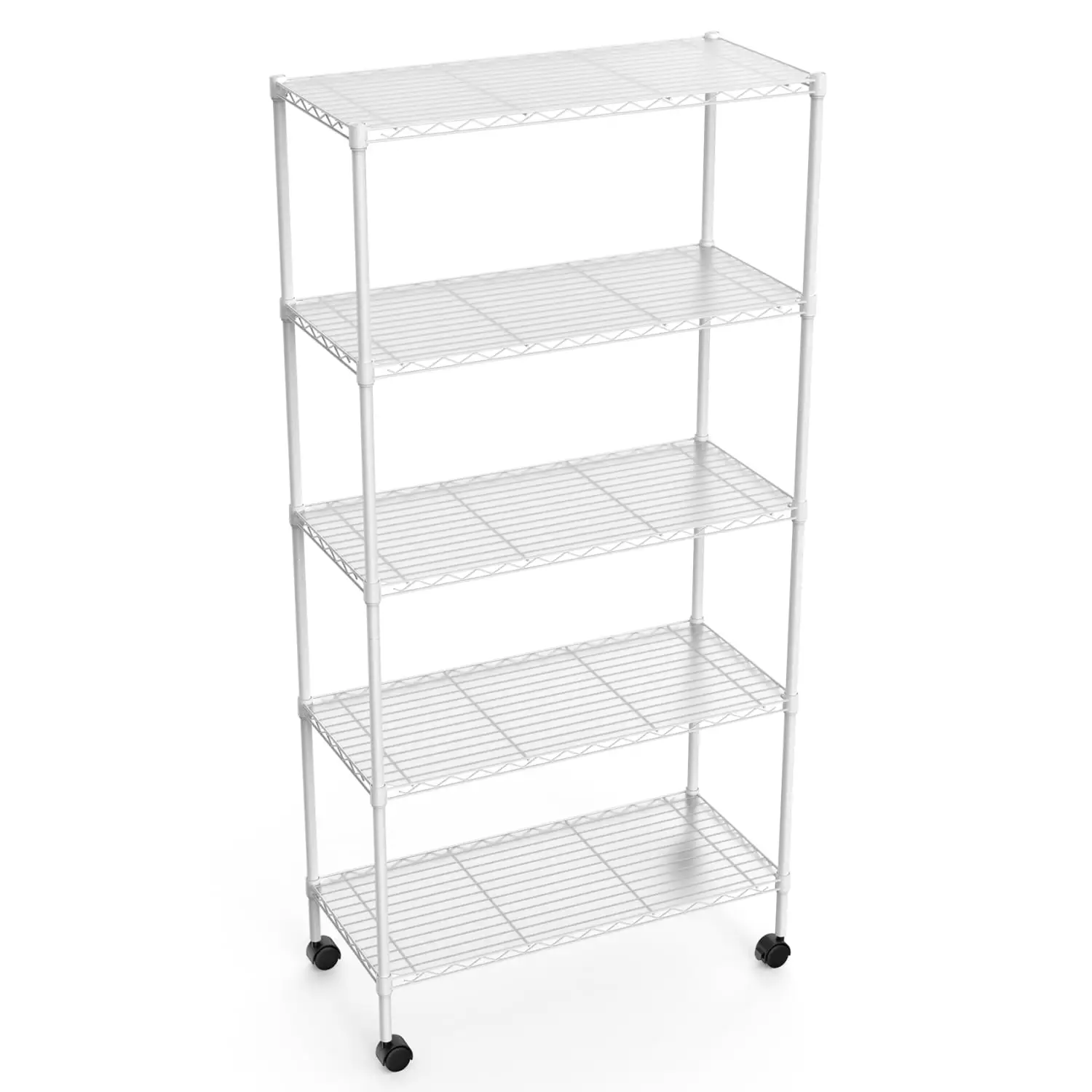 DremFaryoyo 5 Tier Wire Shelving Unit NSF Heavy Duty Wire Metal Large Shelves Height Adjustable Utility for Garage Kitchen Office Commercial Shelving Steel Layer -