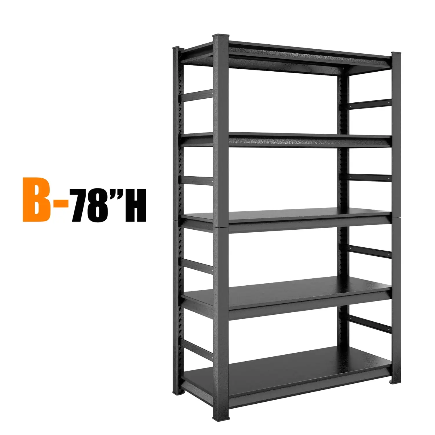 DremFaryoyo Shelves 5 Tier Heavy Duty Metal Shelving Unit Adjustable Shelving Units and Rack Kitchen Garage H78 * W47.2 * D18