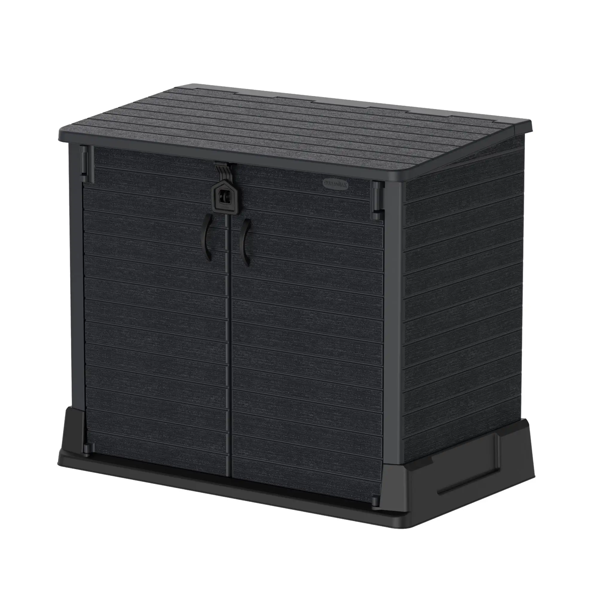 Duramax CedarGrain StoreAway 850 Liter Outdoor Deck Storage Shed. Gray