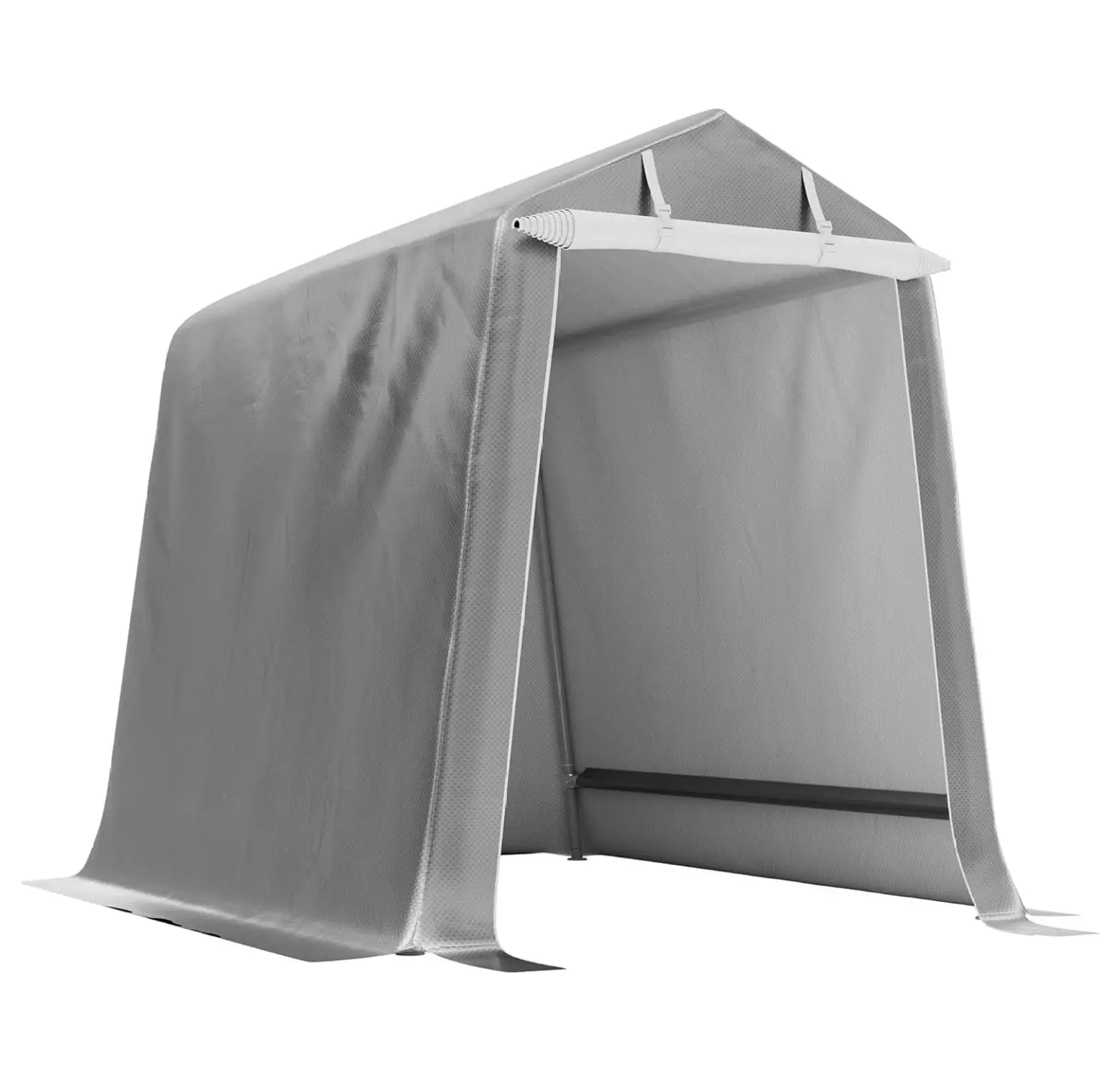 DyGTyX Storage Shelter. 6X8 ft Portable Shed. Outdoor Storage Shed with Rolled up Zipper Doors. UV Resistant and Waterproof Carport for Motorcycle. Bike. Garden Tools