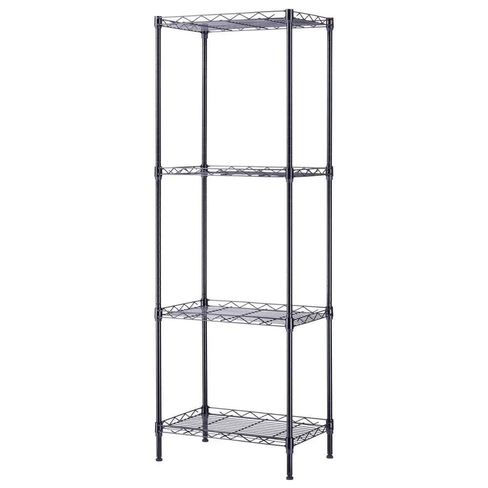 EasingRoom 17.7D x 11.8W x 49.6H Wire Shelving Unit 4-Shelf Metal Storage Rack