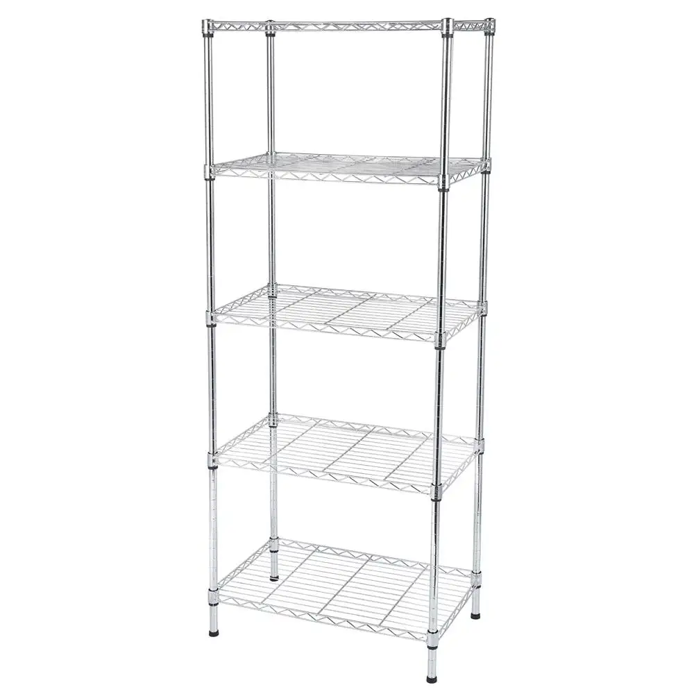 EasingRoom Heavy Duty 5-Tier Storage Wire Shelving Unit. 24D x 14W x 59H