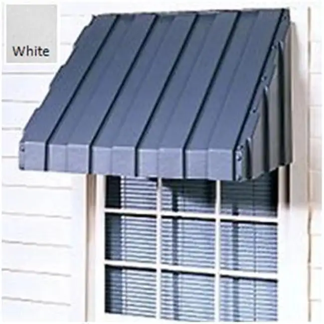 East Iowa Plastics Window Awning 42 in. White