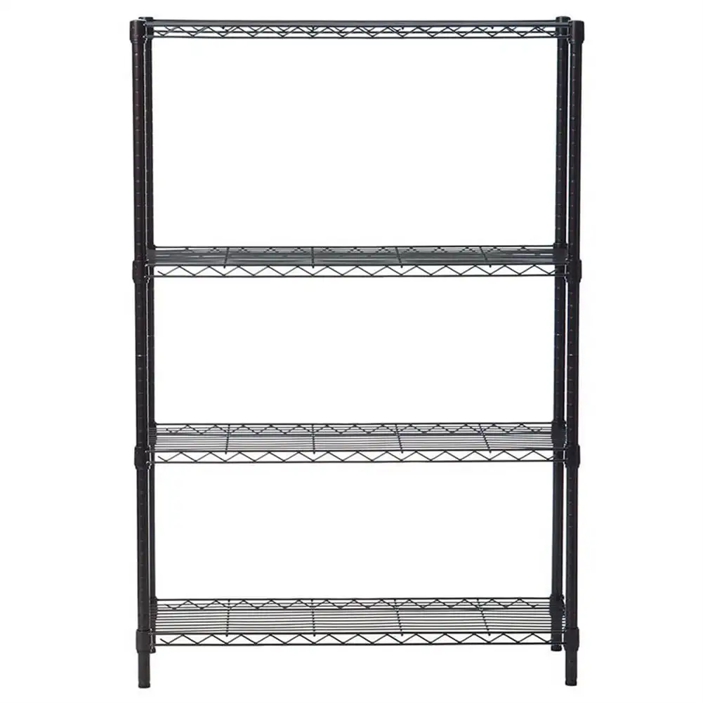 EastVita 4-layer Plastic Coated Iron Shelf Without Wheels For Organizing Displaying Accessories Products Tools 140 x 90 x 35 cm