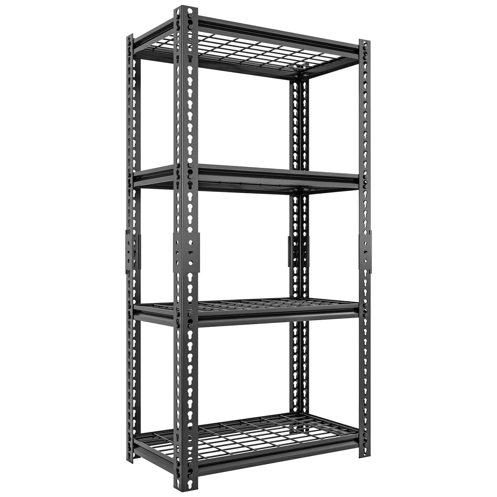 FICISOG Upgraded 63H Heavy Duty Steel Wire Shelving Units Metal Shelves for Storage. 4 Tier Adjustable Garage Shelves Commercial Steel Utility Layer Shelf Rack Organizer 1600 LBS Capacity