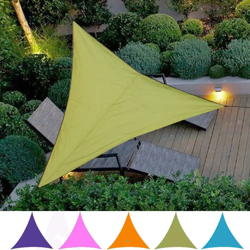 Fairnull 300cm Outdoor Triangle Sun Shelter Sunshade Tent Canopy Garden Patio Camp Awning