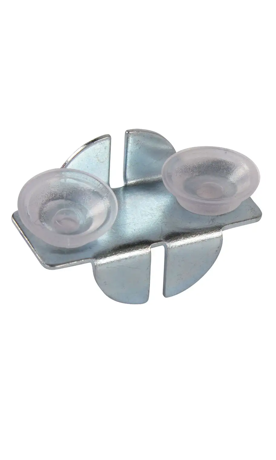 Front Glass Shelf Clips With Rubber Bumpers - Pack of 8