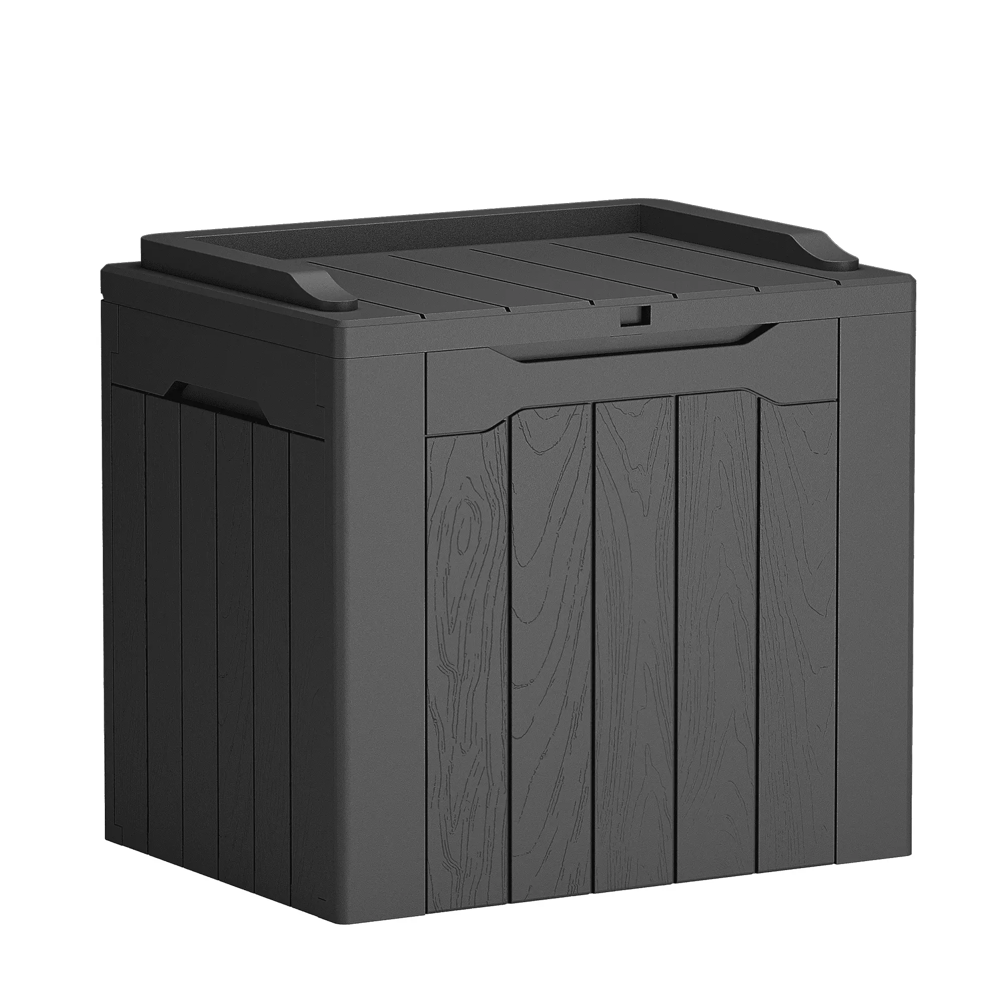 Furmax 31 Gallon Deck Box Outdoor Storage Box Patio Storage Furniture.Black