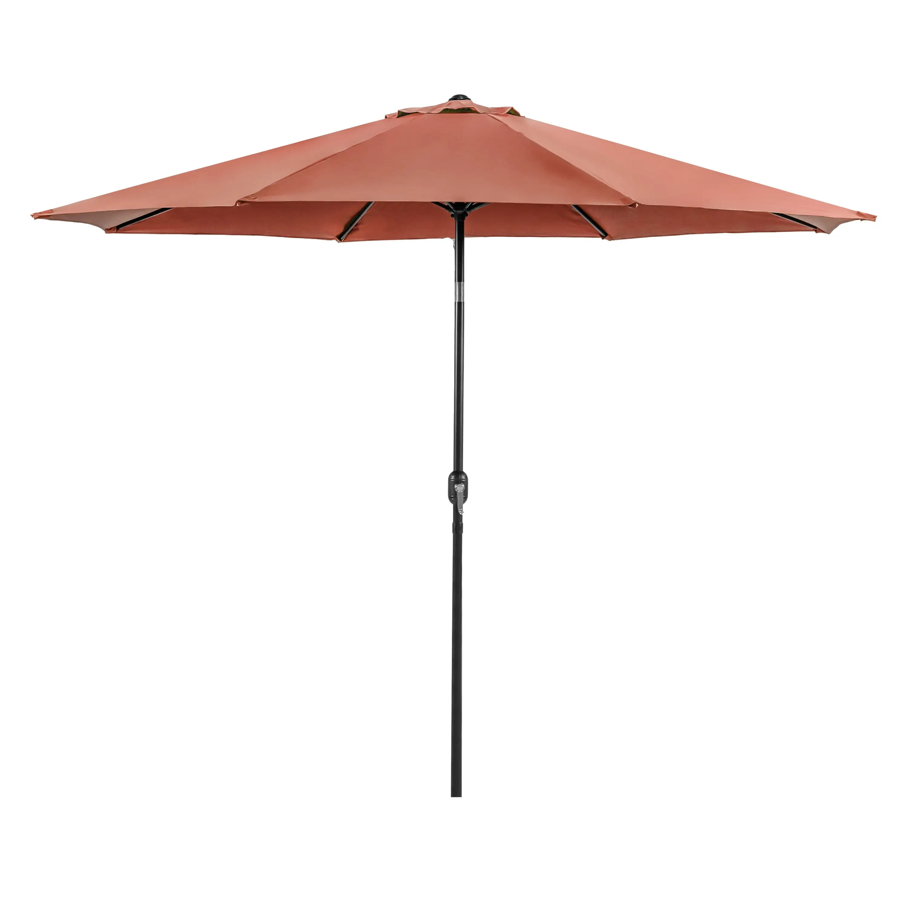 Furniture of America Pratt 11' Outdoor Patio Round Patio Umbrella. Sienna Red