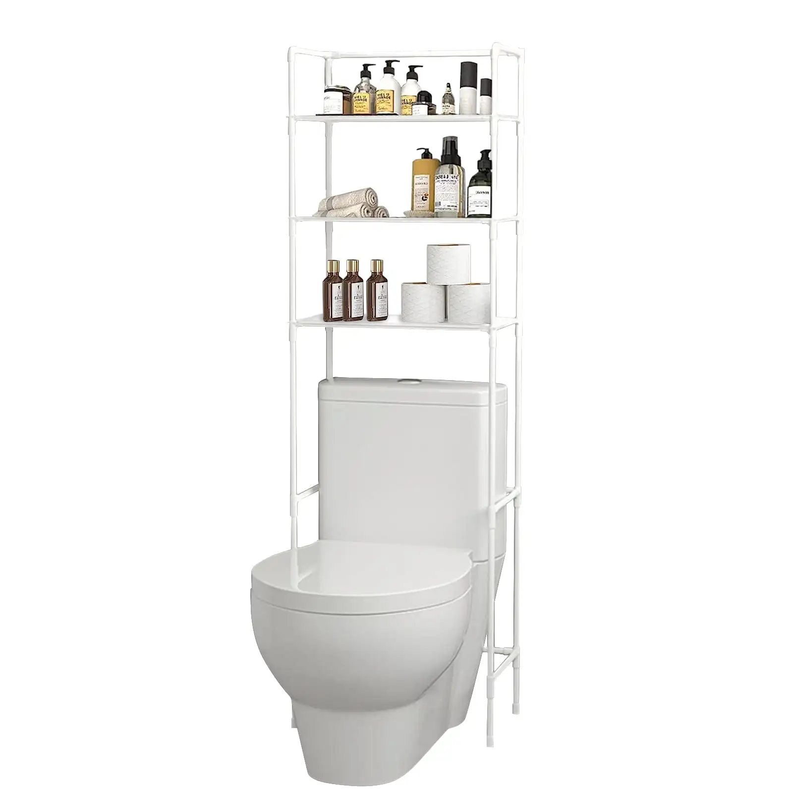 GIVIMO 17.7 inch 3-Shelf Toilet Shelves Over the Toilet Storage Shelf. White