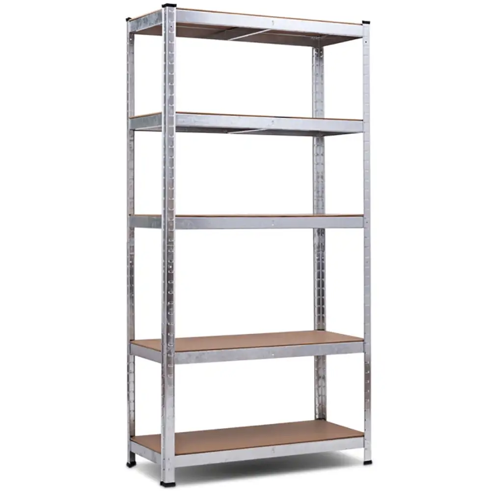 GVN 72 Storage Shelf Steel Metal 5 Levels Adjustable Shelves. Heavy Duty Garage Shelves Metal Organizer Utility Rack