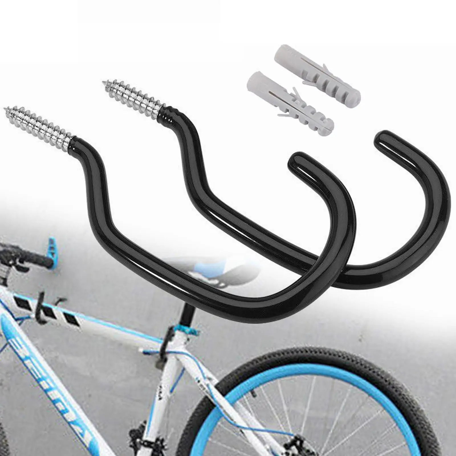 Garage Dip Plastic Hook Mountain Bike Hook Wall Hook Storage Hook Mountain Bike Metal Hook