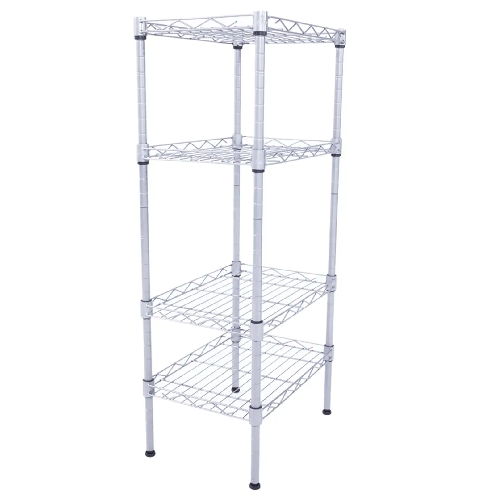 Garage Shelving Units and Storage. SEGMART Storage Shelves for Garage Storage Racks and Shelving. Adjustable 4 Tier Shelf Rack Heavy-Duty Metal Shelves for Storage Kitchen Bathroom. Silver. H1680