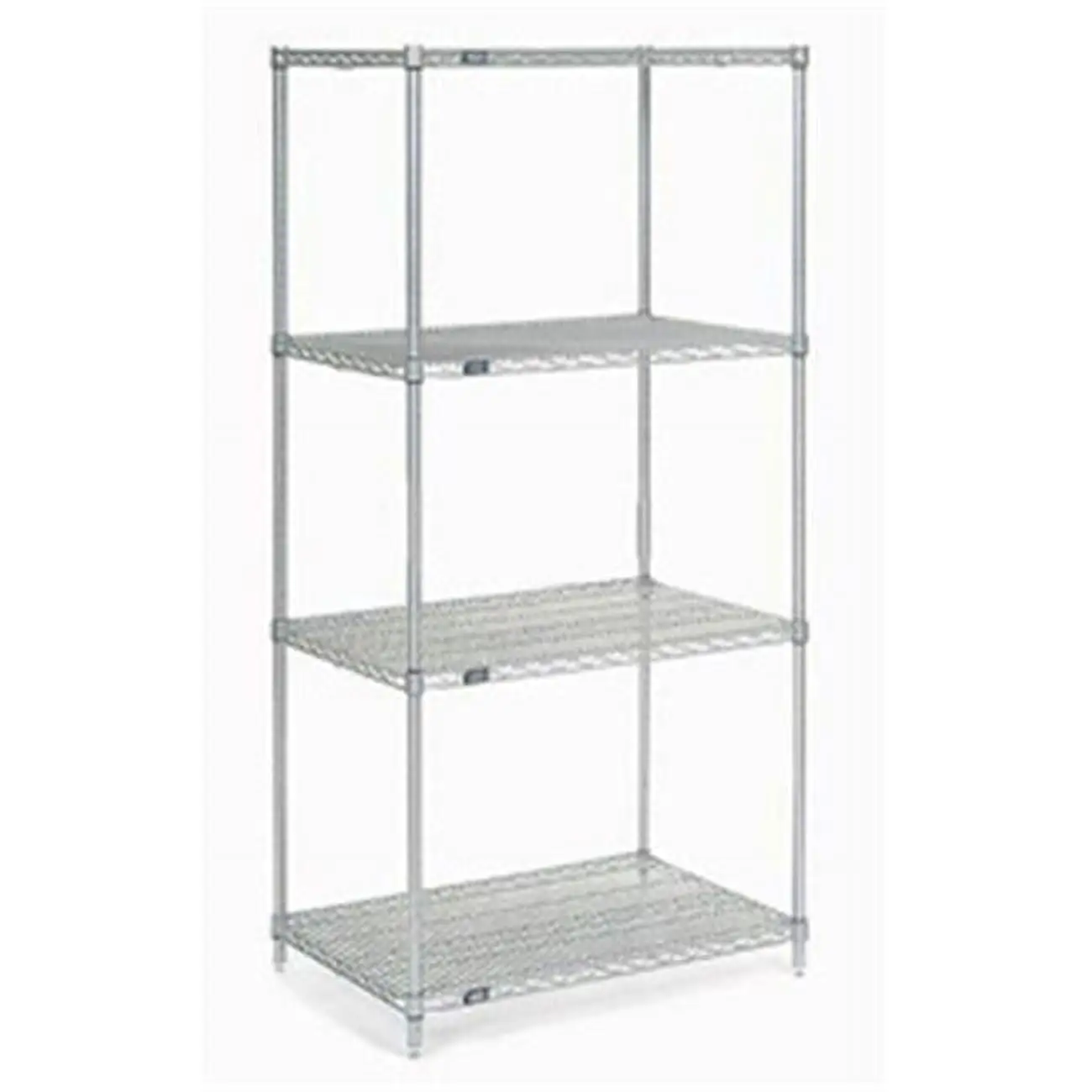 Global Industrial 14248C Nexel Chrome Wire Shelving. 24 x 14 x 86 in.