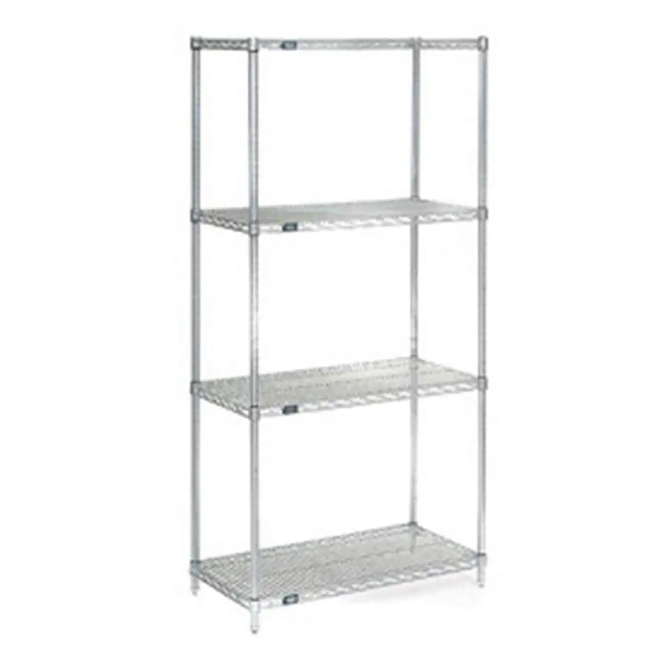 Global Industrial 14307C Nexel Chrome Wire Shelving. 30 x 14 x 74 in.