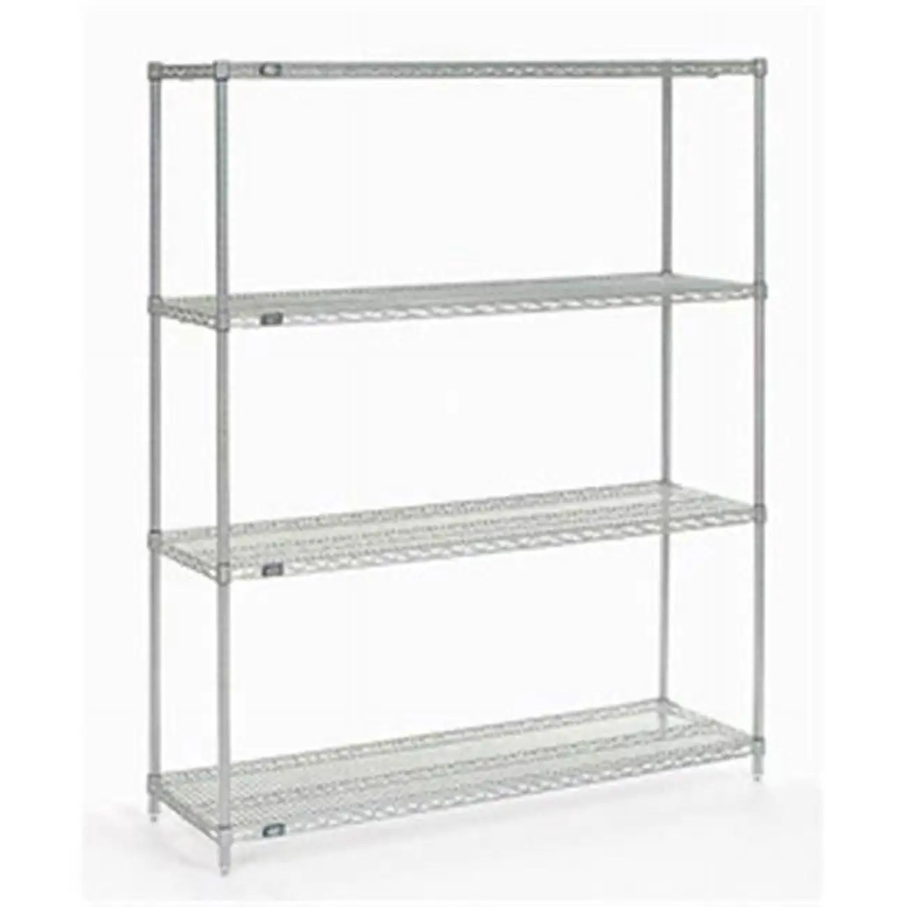 Global Industrial 14488C Nexel Chrome Wire Shelving. 48 x 14 x 86 in.