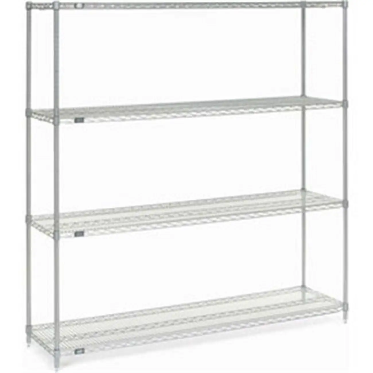 Global Industrial 14547C Nexel Chrome Wire Shelving. 54 x 14 x 74 in.