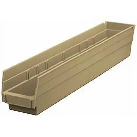 Global Industrial™ Plastic Nesting Storage Shelf Bin 4-1/8W x 23-5/8D x 4H Beige