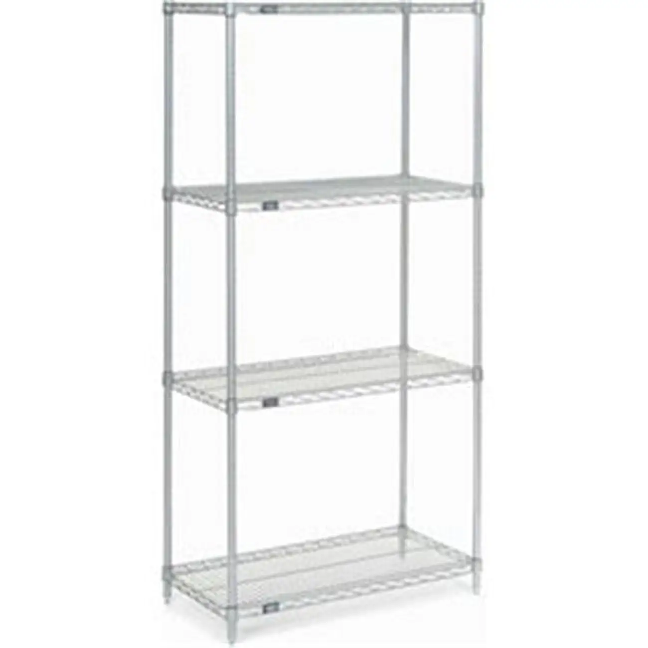 Global Industrial 18307Z 30 x 18 x 74 in. Nexel Poly-Z-Brite Wire Shelving. Clear