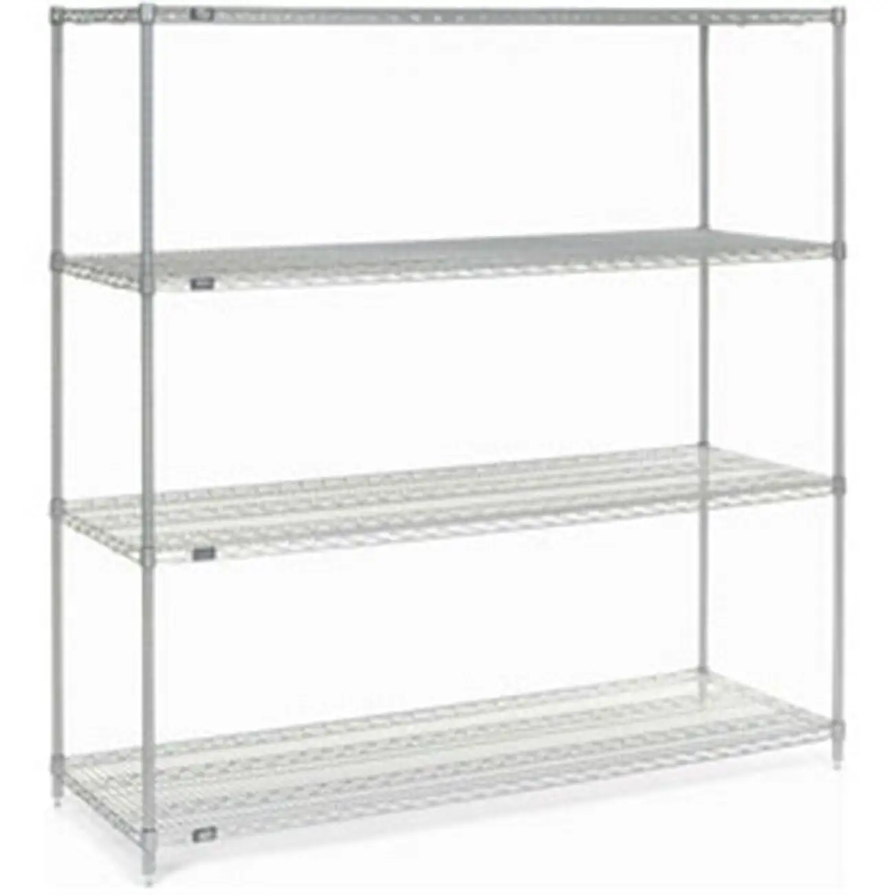 Global Industrial 36727C Nexel Chrome Wire Shelving. 72 x 36 x 74 in.