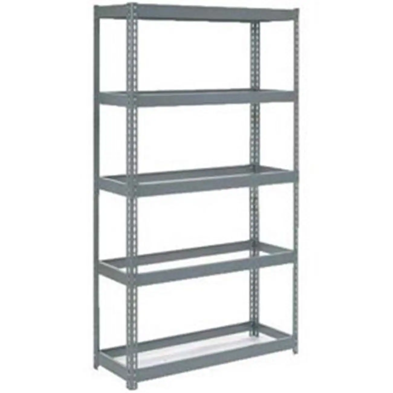 Global Industrial 790CP24 48 x 18 x 60 in. Extra Heavy Duty Shelving with 5 Shelves. Gray - No Deck