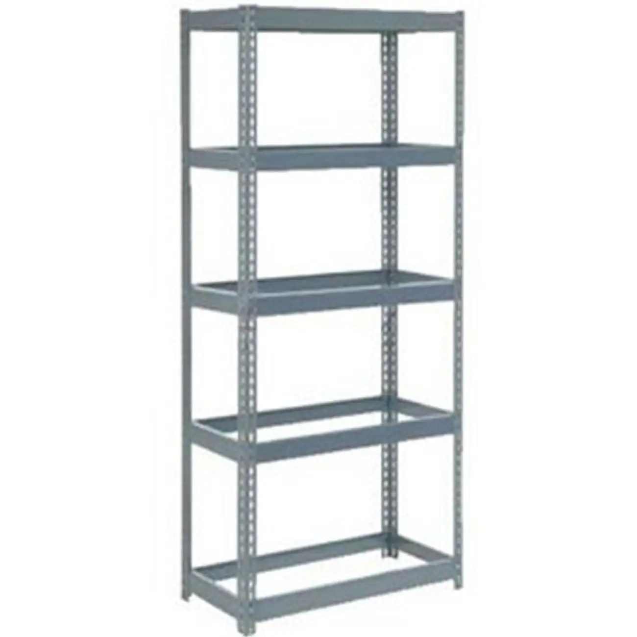 Global Industrial 790CP32 36 x 24 x 96 in. Extra Heavy Duty Shelving with 5 Shelves. Gray - No Deck