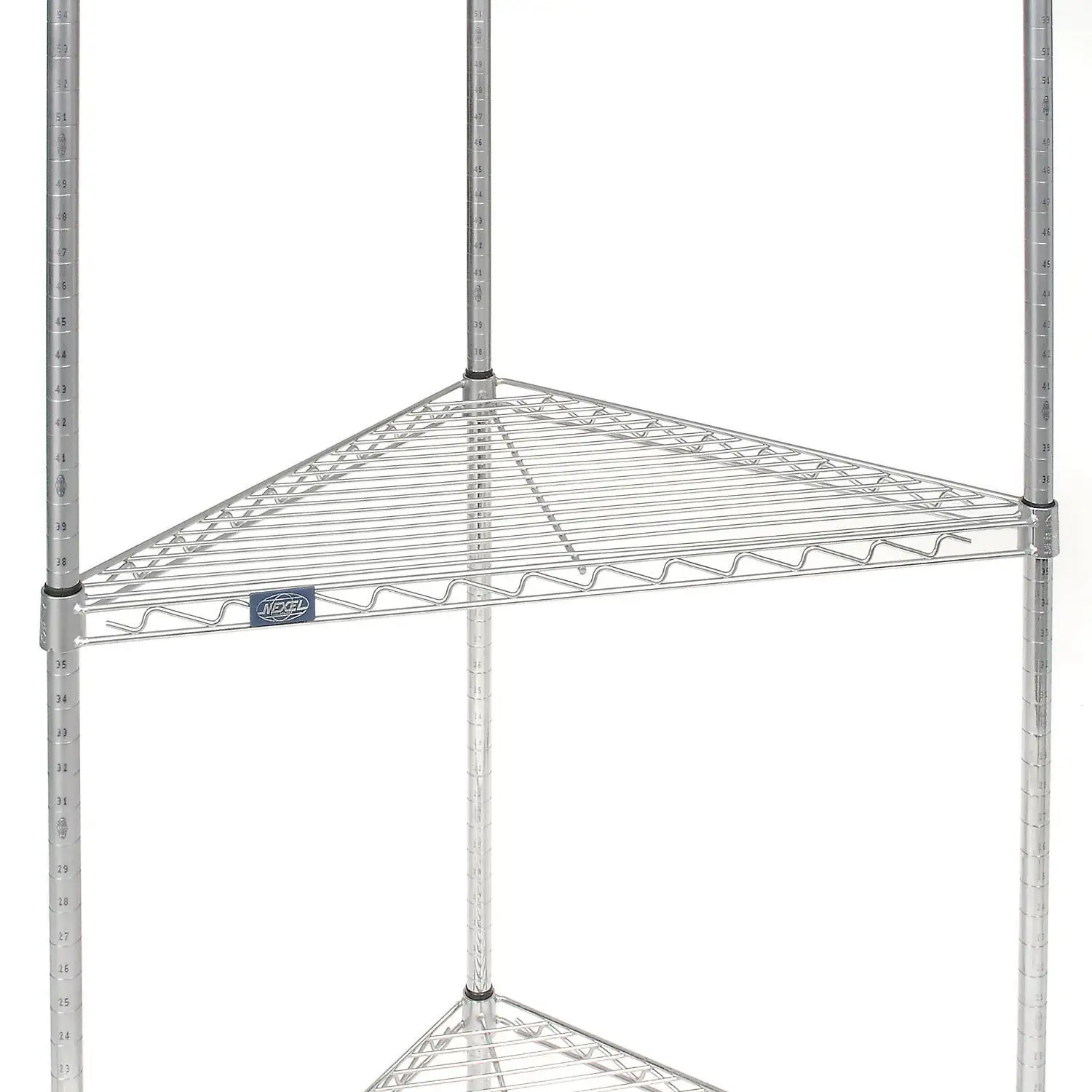 Global Industrial Corner Shelf. Chrome. 32W x 24D