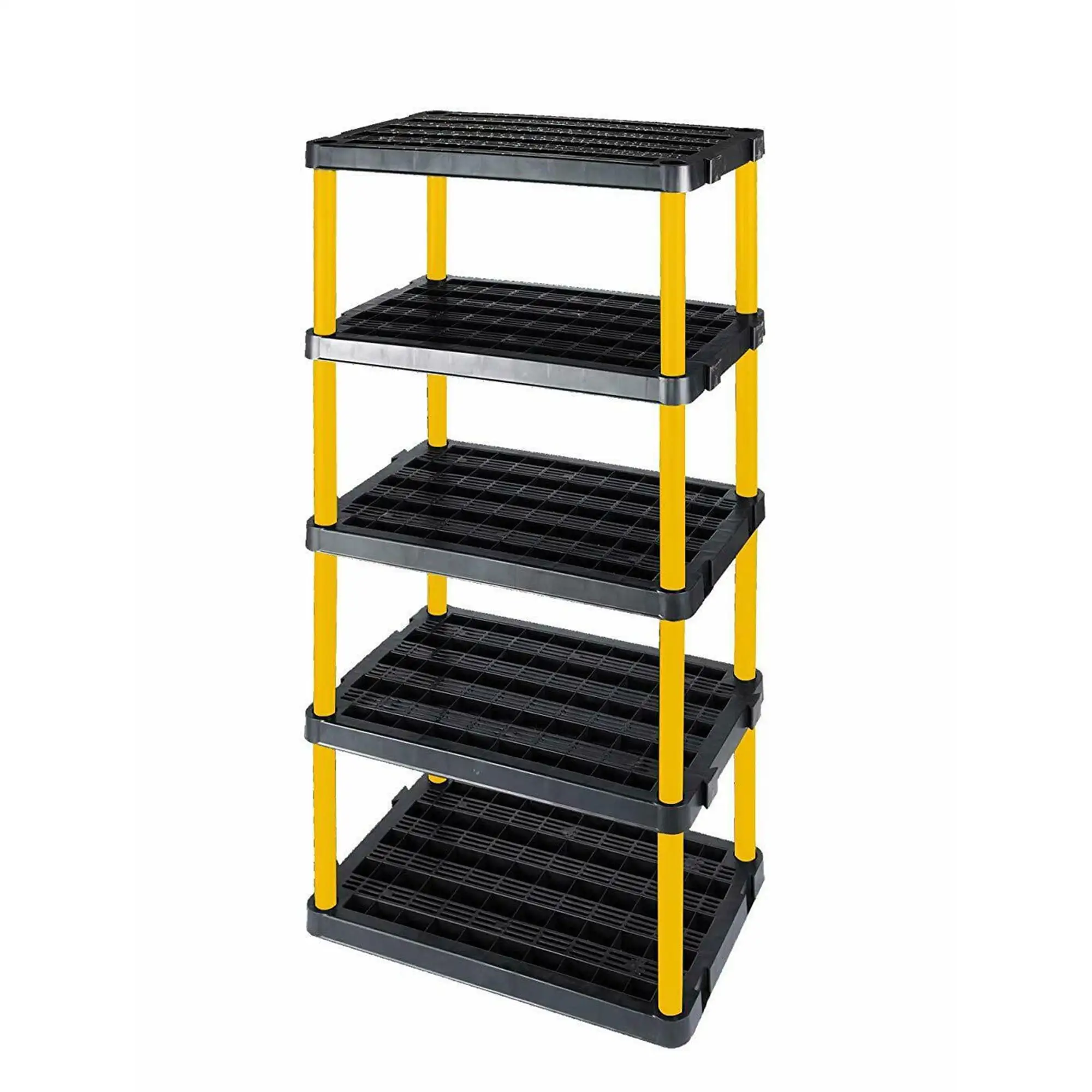 Gracious Living Extra Large Premium Duty Ventilated Plastic Shelving. Black