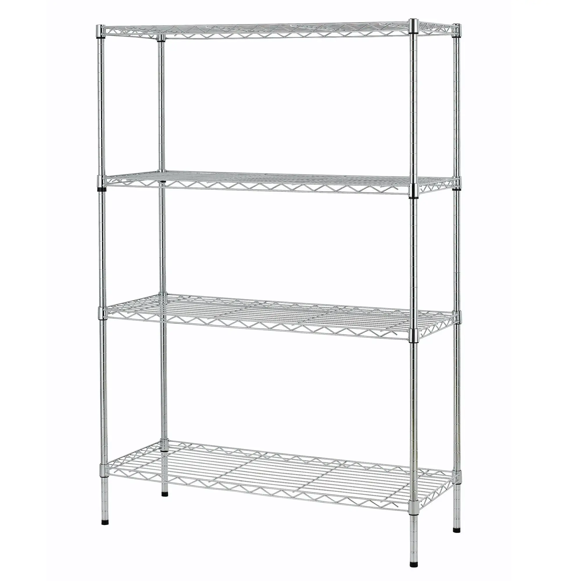 HSS Chrome Wire Shelf 4-Tier 54 H x 36 W x 14 D. 1400lb Total Capacity