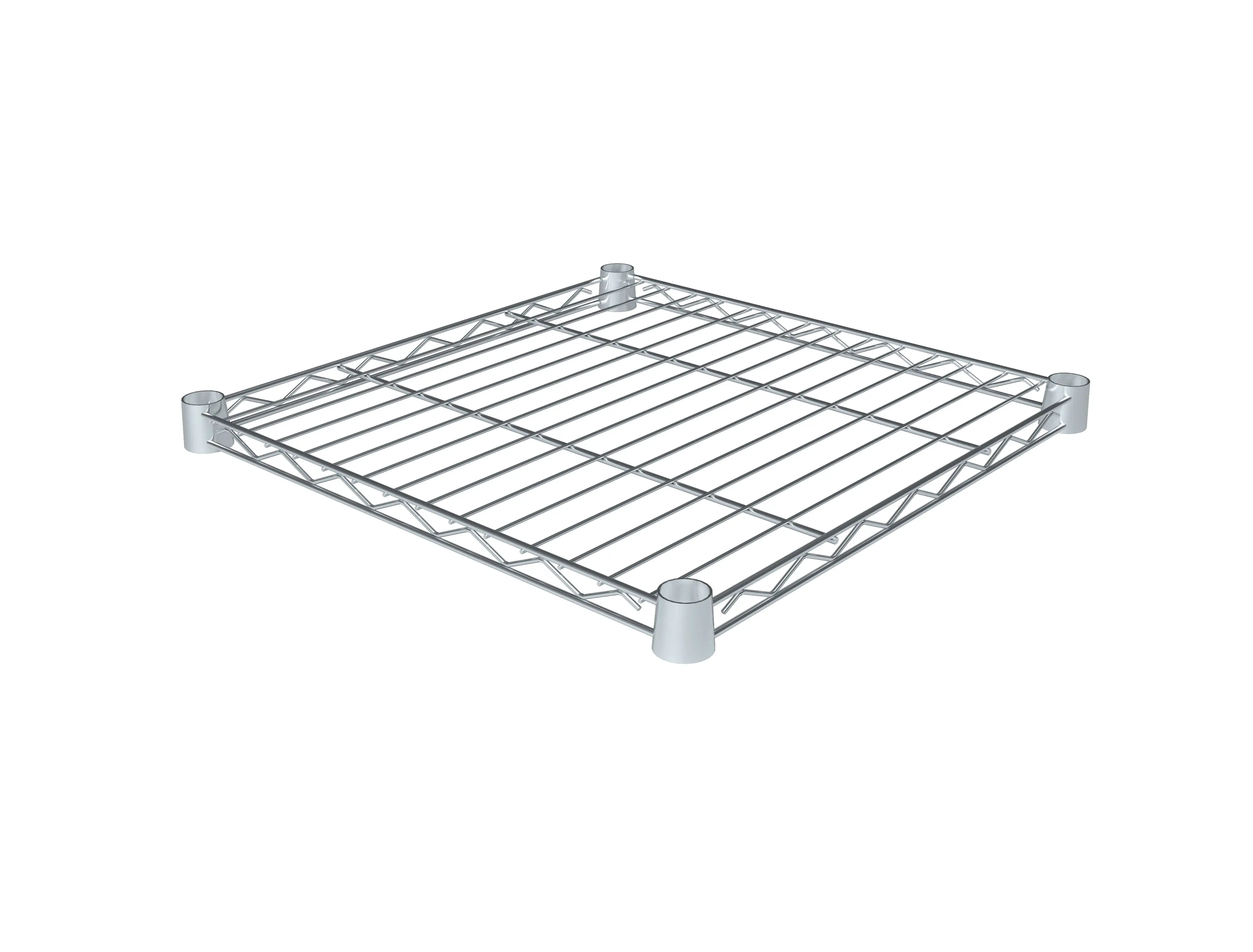 HSS Steel Extra Wire Shelf 16x16. Chrome. Shelf Capacity 250 lbs. 1-Pack