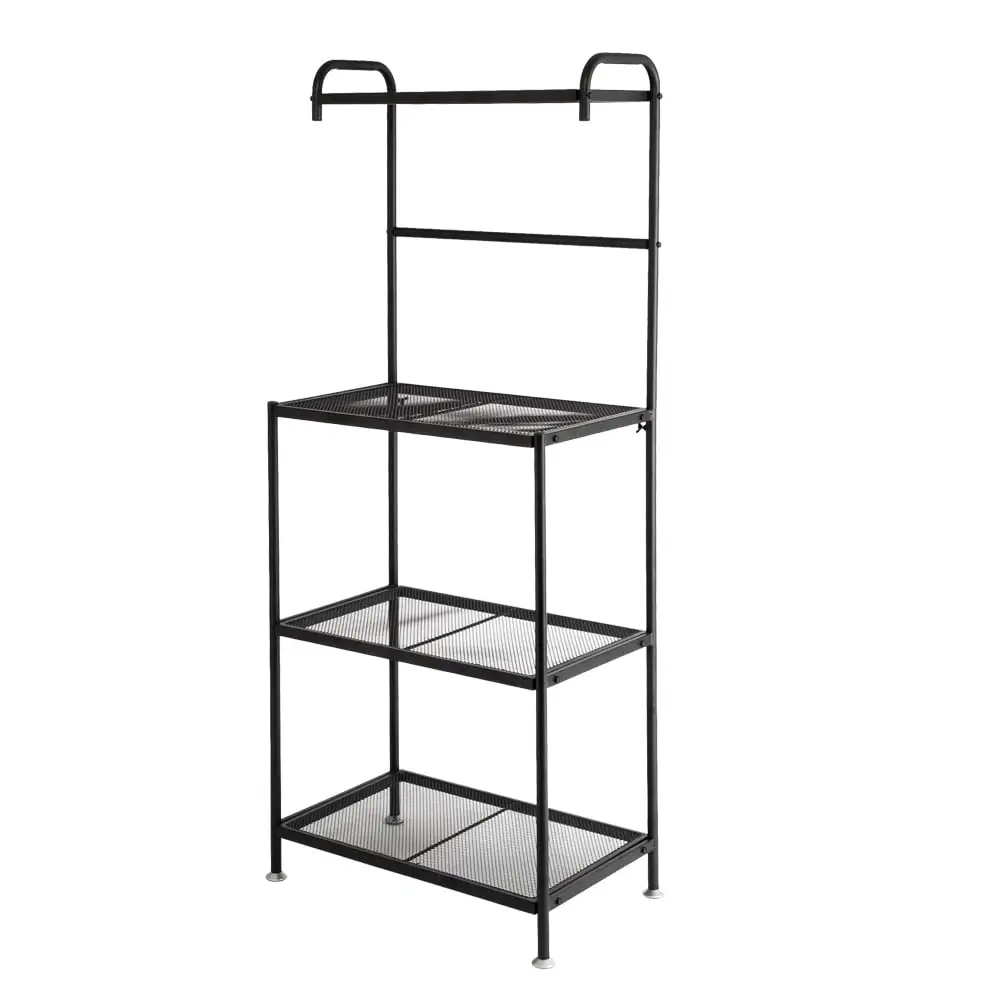 Happydeer 4-Tier Wire Mesh Laminate Kitchen Shelf