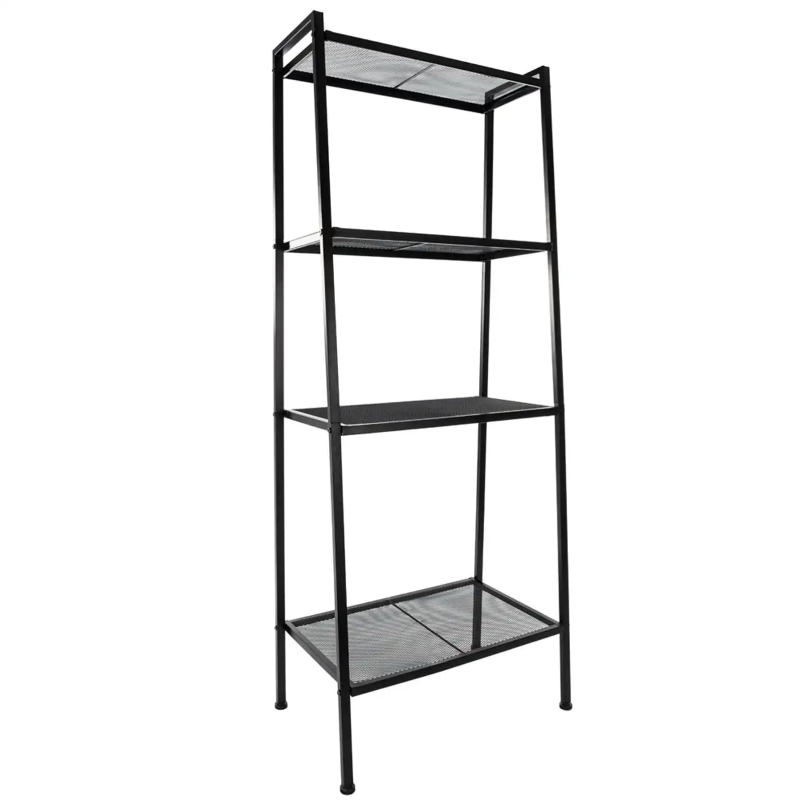 Hassch Widen 4 Tiers Iron Bookshelf. Black