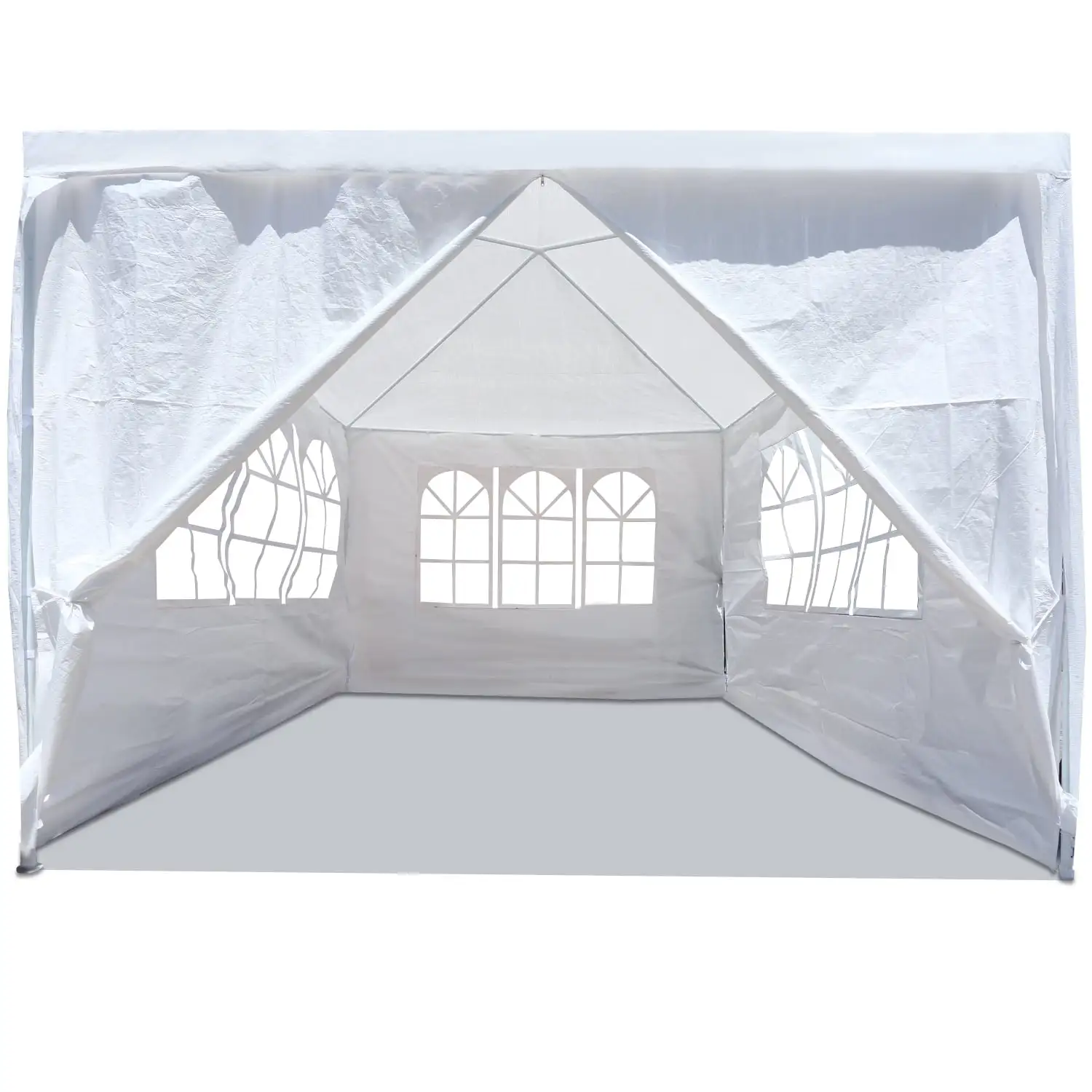 Heavy Duty 10' x 10' Outdoor Party Tent Gazebo with 4 Removable Walls for Wedding Canopy