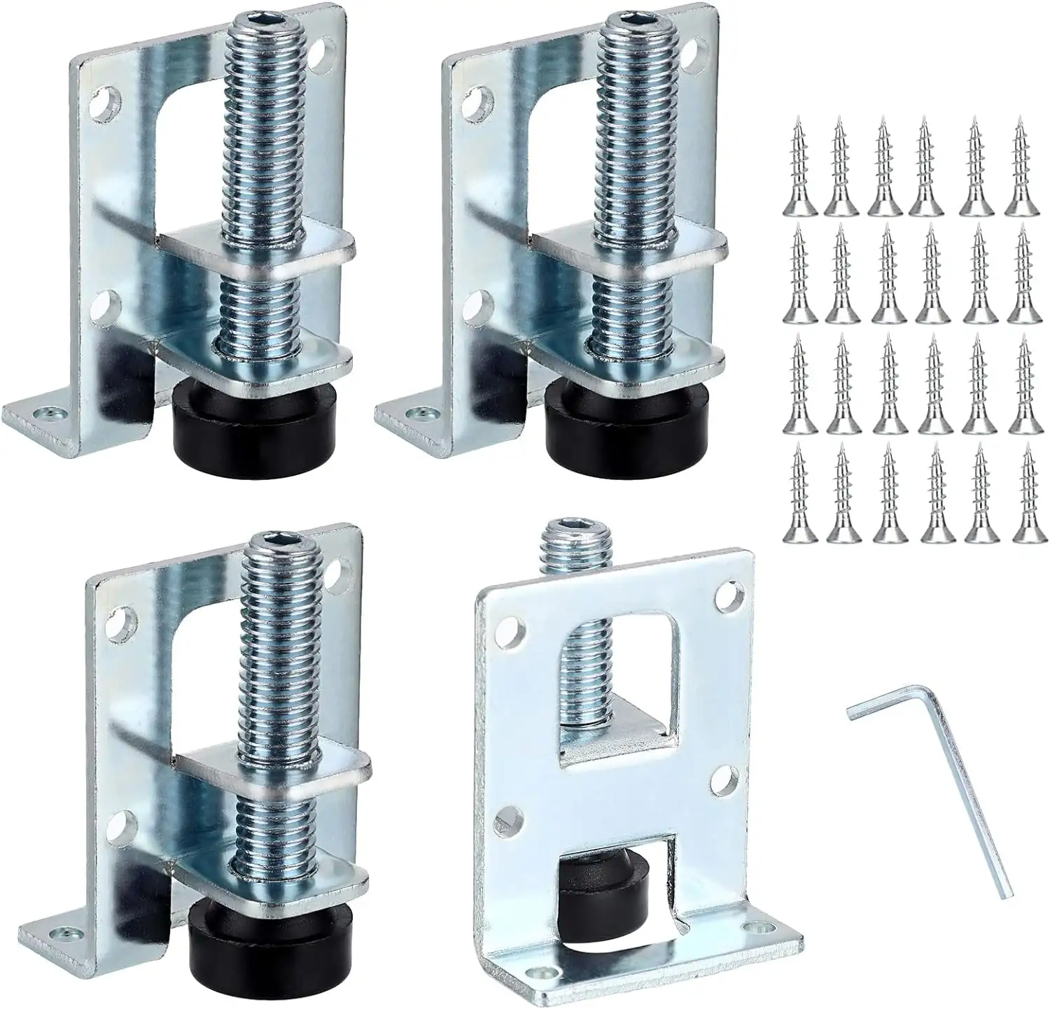 Heavy Duty Adjustable Furniture Leveler Feet 4pcs M10 Furniture Leveling Legs for Tables. Shelving Units