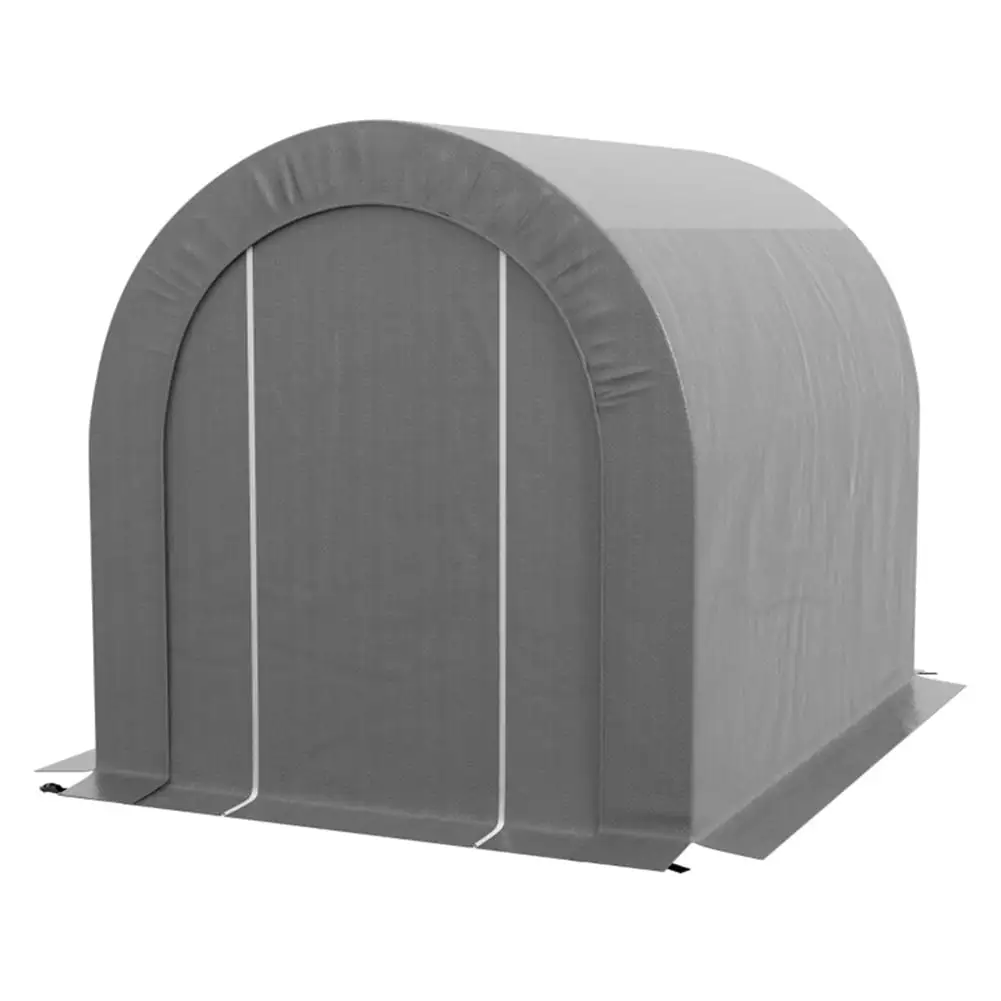 Heavy Duty Storage Tent Portable Garage Shelter for Outdoor Patio Furniture. Lawn Mower. and Bike Storage Gray