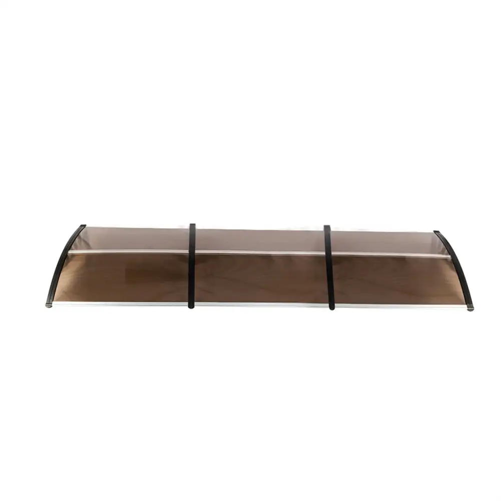 HiMiss Window Door Awning Sun Shade Panel Home Application Front Rear Aluminum Strips Patio Canopy 300x96cm