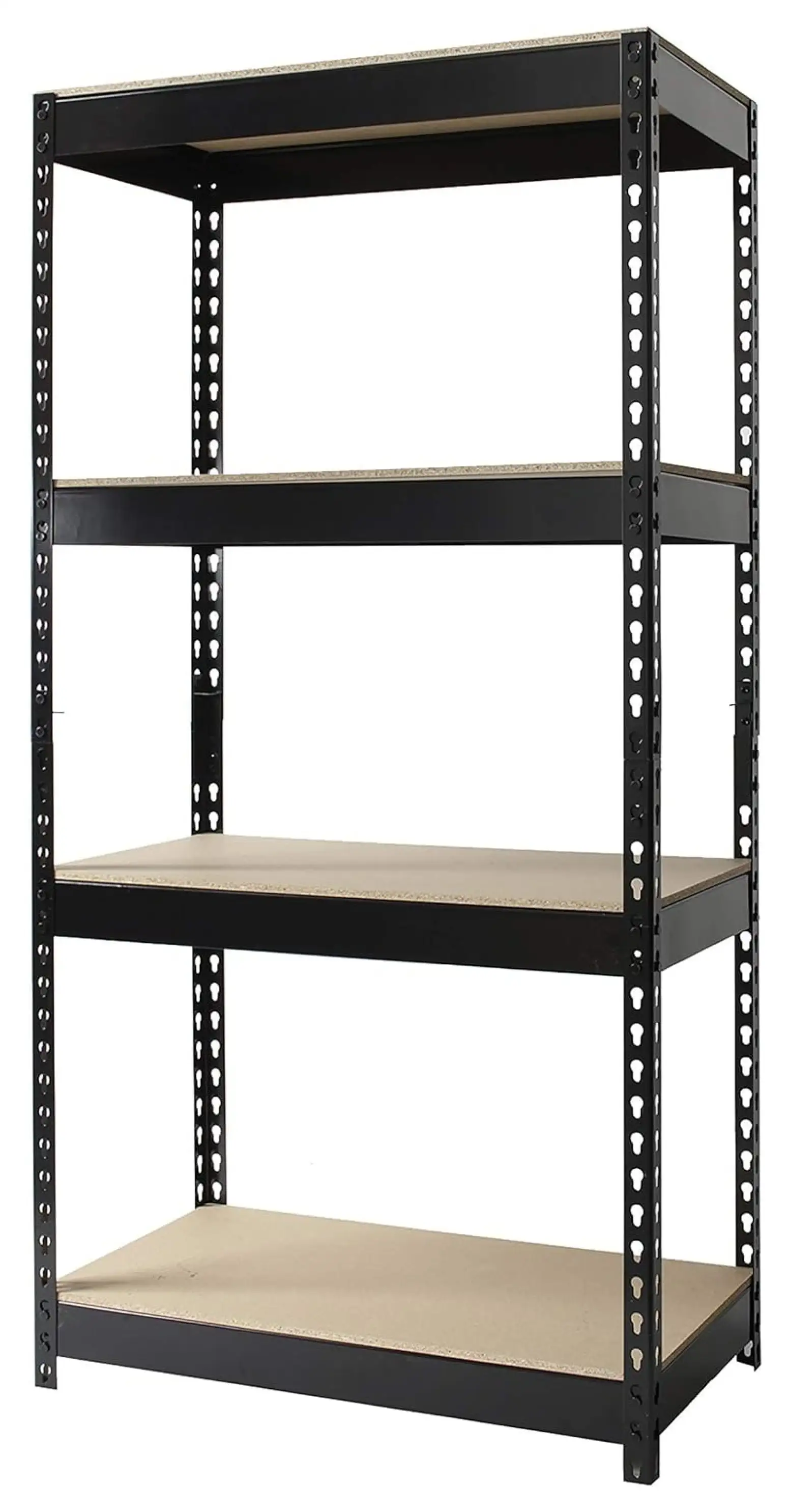 Hirsh Industries 3800 Series Shelving. 30 W x 16 D x 60 H. Black