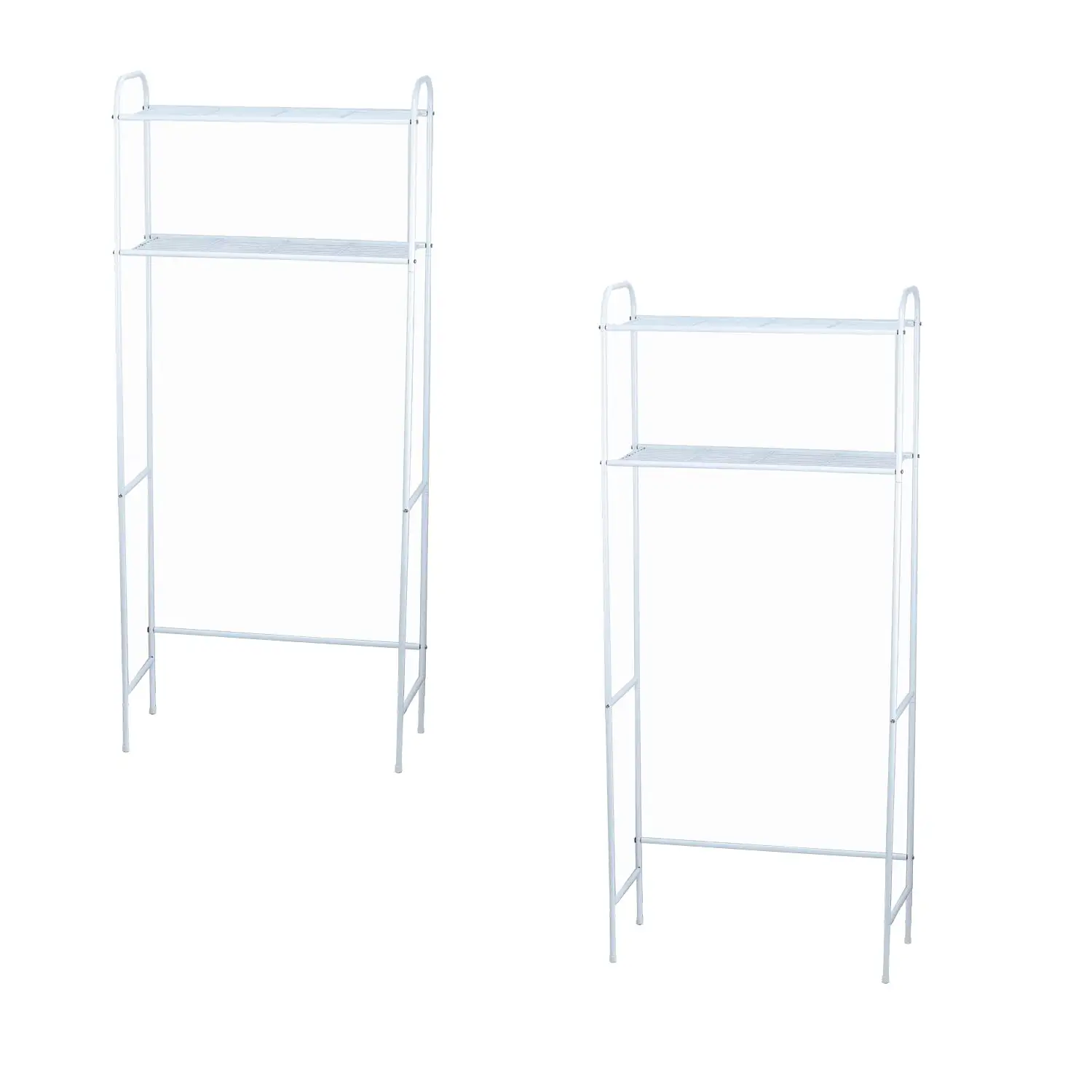 Home Basics 2 Shelf Bathroom Space Saver (2 Pack)