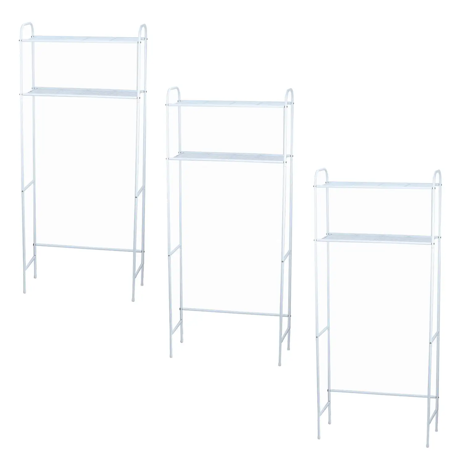 Home Basics 2 Shelf Bathroom Space Saver (3 Pack)