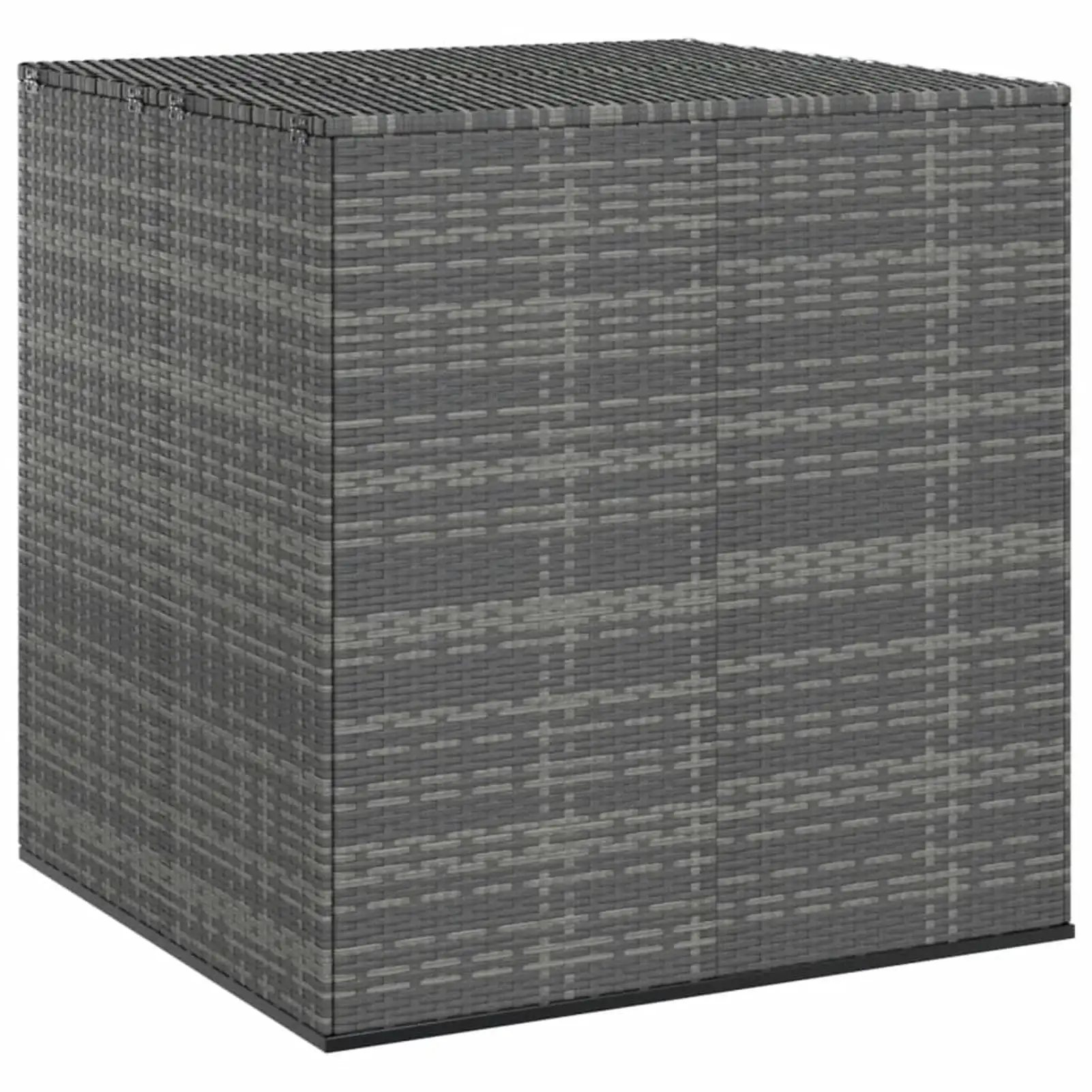 Htovila Patio Cushion Box PE Rattan Gray