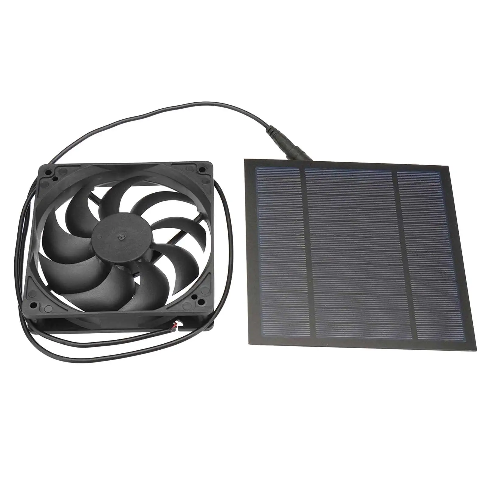 IMossad Solar Powered Exhaust Fan Kit for Chicken Coops. Greenhouses. Sheds. Pet Houses. And -