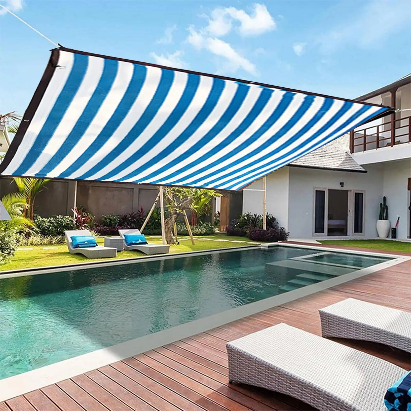 IWRUHZY Sun Shade Canopy Outdoor Sunshade Swimming Pool Sun Awning 79*79inch Sunshine Protection Rectangle Shade Canopy Sunshine Block For Patio Garden Outdoor Facility